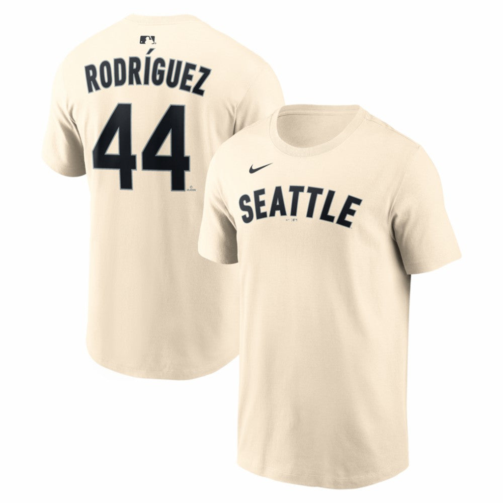 Julio Rodríguez Seattle Mariners Name & Number T-Shirt Natural
