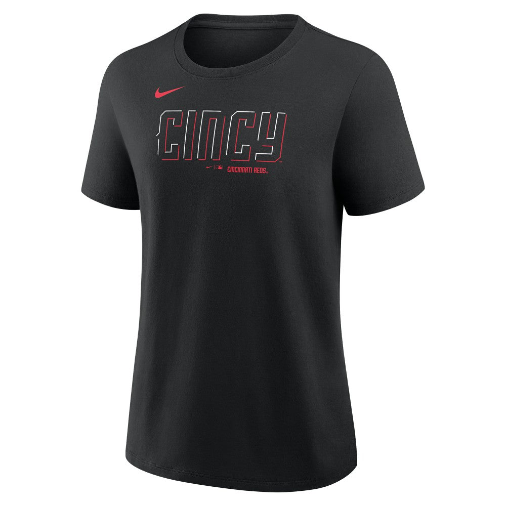 Elly De La Cruz Cincinnati Reds Women's Name & Number T-Shirt Black
