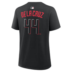 Elly De La Cruz Cincinnati Reds Women's Name & Number T-Shirt Black