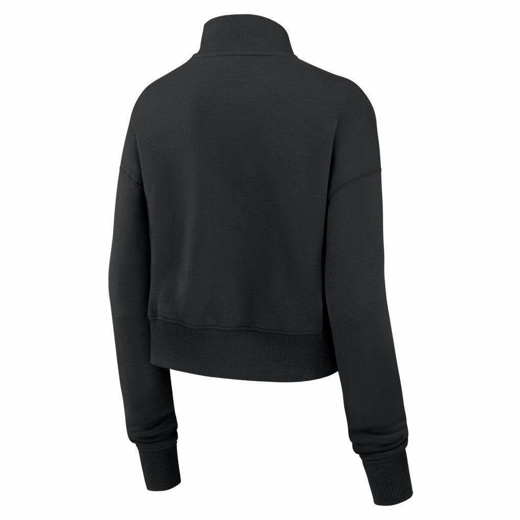 Chicago Bears Women's Legacy Phoenix Fleece Cropped Half-Zip Sweatshirt - Black on sale