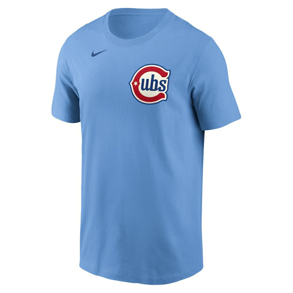 Pete Crow-Armstrong Chicago Cubs Fuse Name & Number T-Shirt Light Blue
