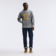 Kansas City Chiefs IconicFleece Pocket Sweatshirt - Athletic Heather Gray for sale