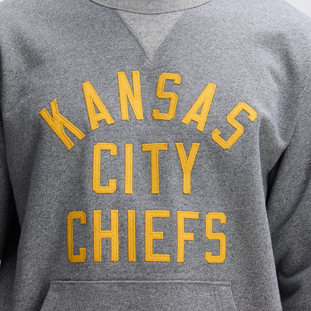 Kansas City Chiefs IconicFleece Pocket Sweatshirt - Athletic Heather Gray for sale