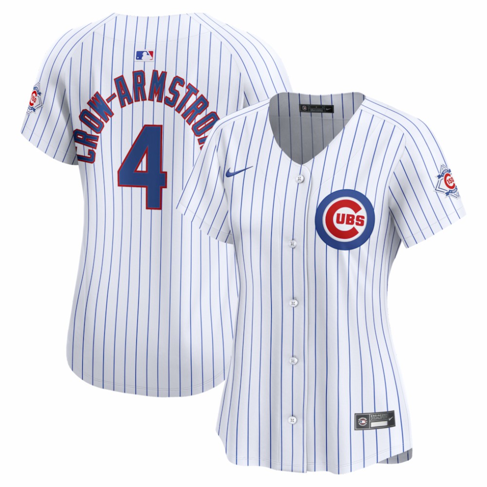 Pete Crow-Armstrong Chicago Cubs Women's 150th Anniversary Limited Jersey White