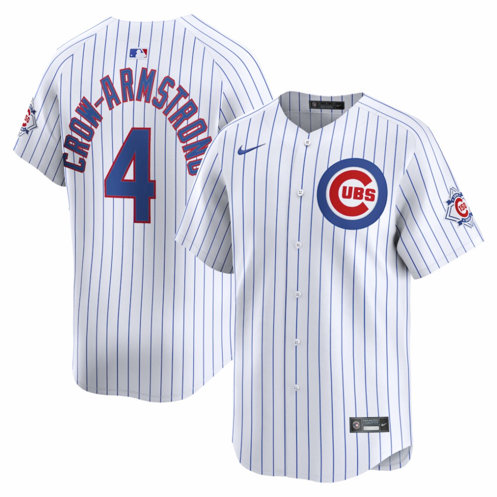 Pete Crow-Armstrong Chicago Cubs 150th Anniversary Limited Jersey White