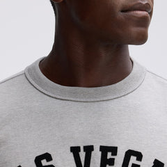 Las Vegas Raiders IconicFleece Short Sleeve Sweatshirt - Heather Gray for sale