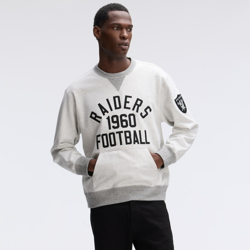 Las Vegas Raiders IconicFleece Pocket Sweatshirt - Heather Gray on sale