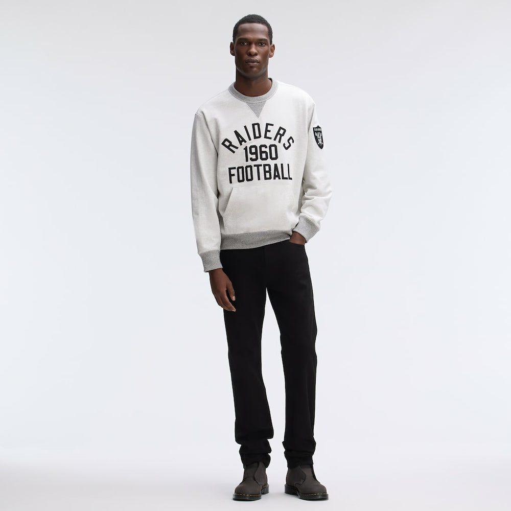 Las Vegas Raiders IconicFleece Pocket Sweatshirt - Heather Gray on sale