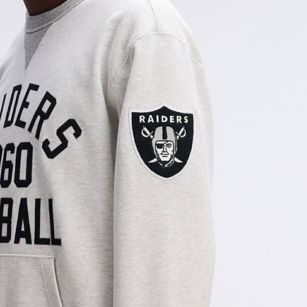 Las Vegas Raiders IconicFleece Pocket Sweatshirt - Heather Gray on sale