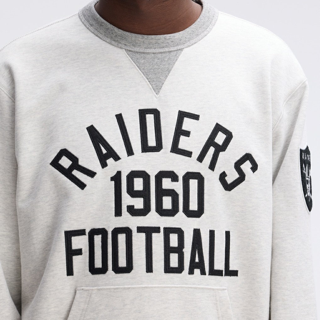 Las Vegas Raiders IconicFleece Pocket Sweatshirt - Heather Gray on sale