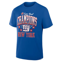 New York Giants 4x Super Bowl Champions T-Shirt - Royal online