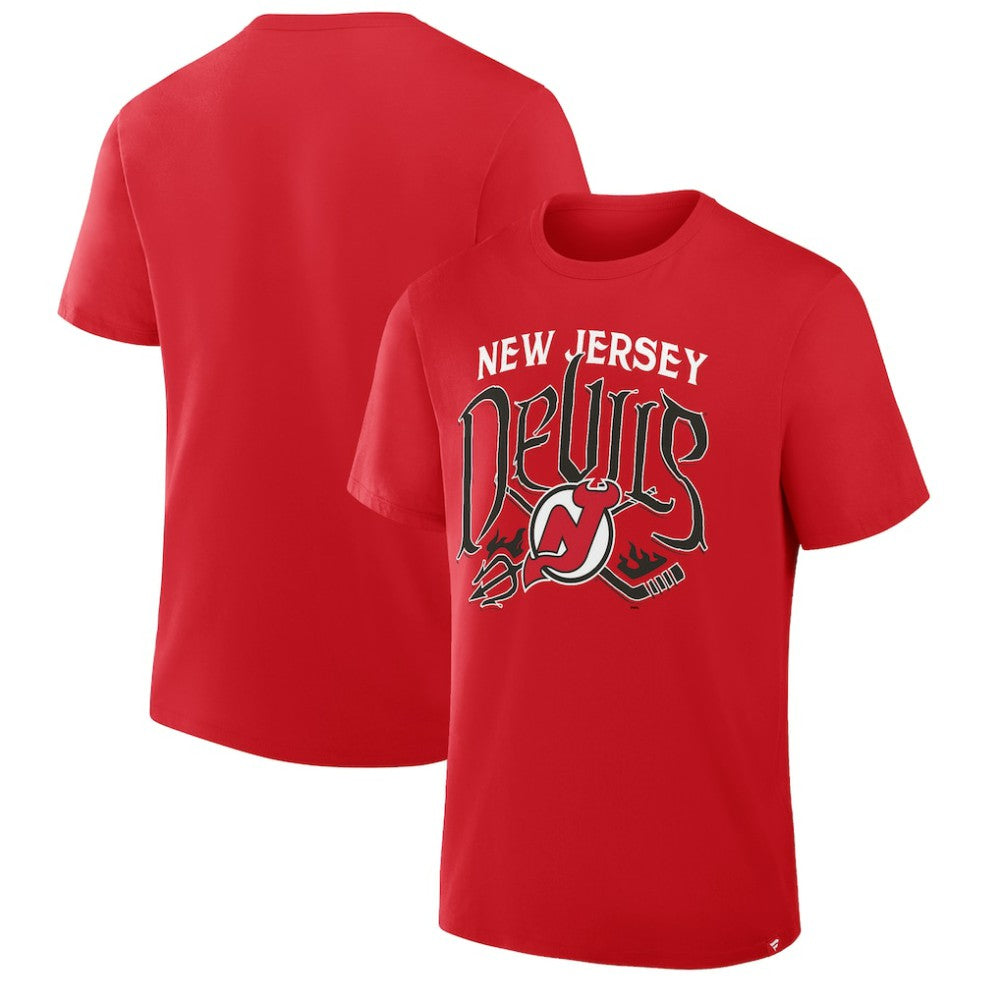 New Jersey Devils Fanatics Hometown Local T-Shirt - Red T-shirts