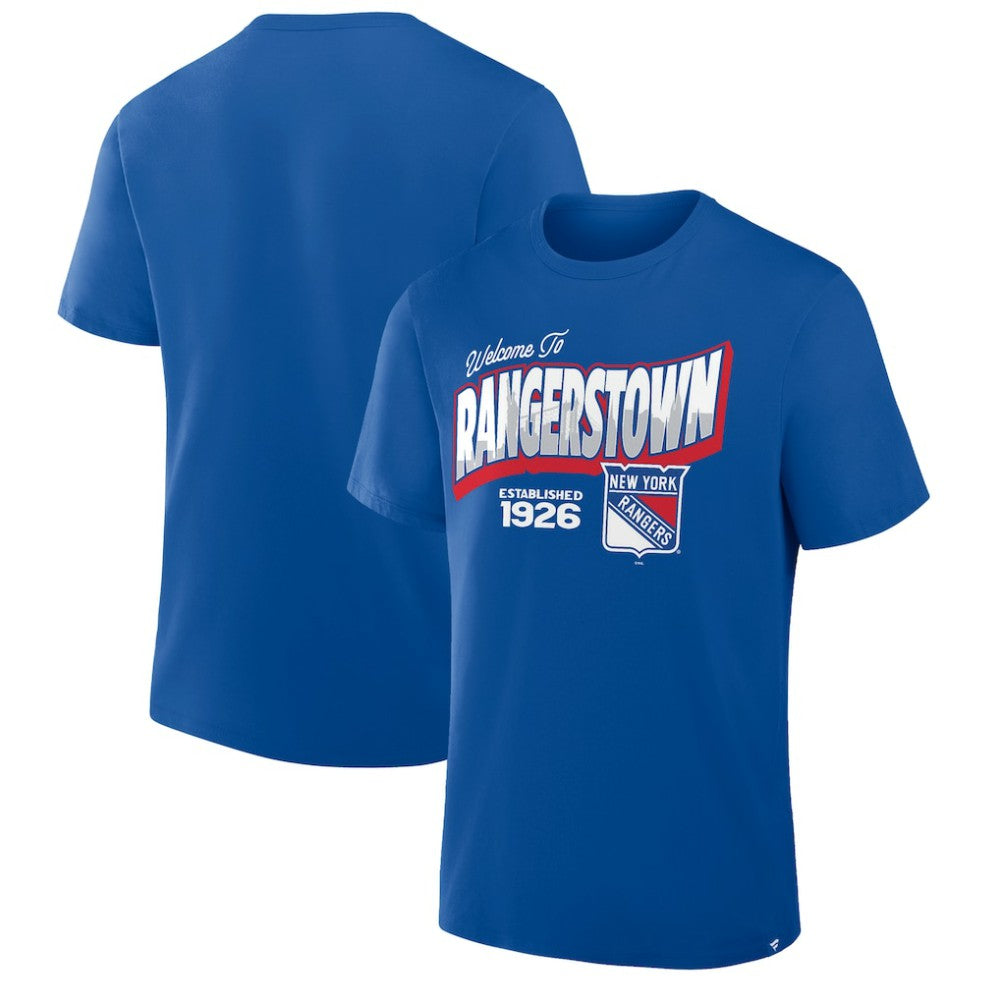 New York Rangers Fanatics Hometown Local T-Shirt - Blue T-shirts