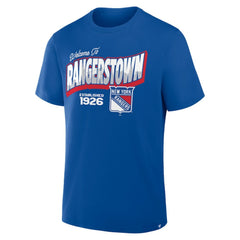 New York Rangers Fanatics Hometown Local T-Shirt - Blue T-shirts