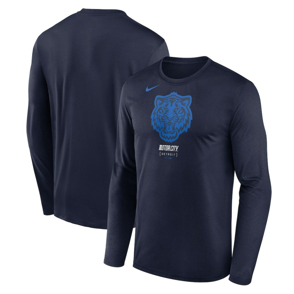 Detroit Tigers City Connect Legend Dri-FIT Long Sleeve T-Shirt Navy