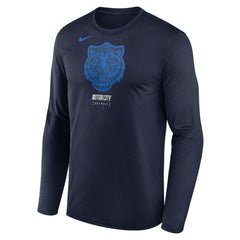 Detroit Tigers City Connect Legend Dri-FIT Long Sleeve T-Shirt Navy