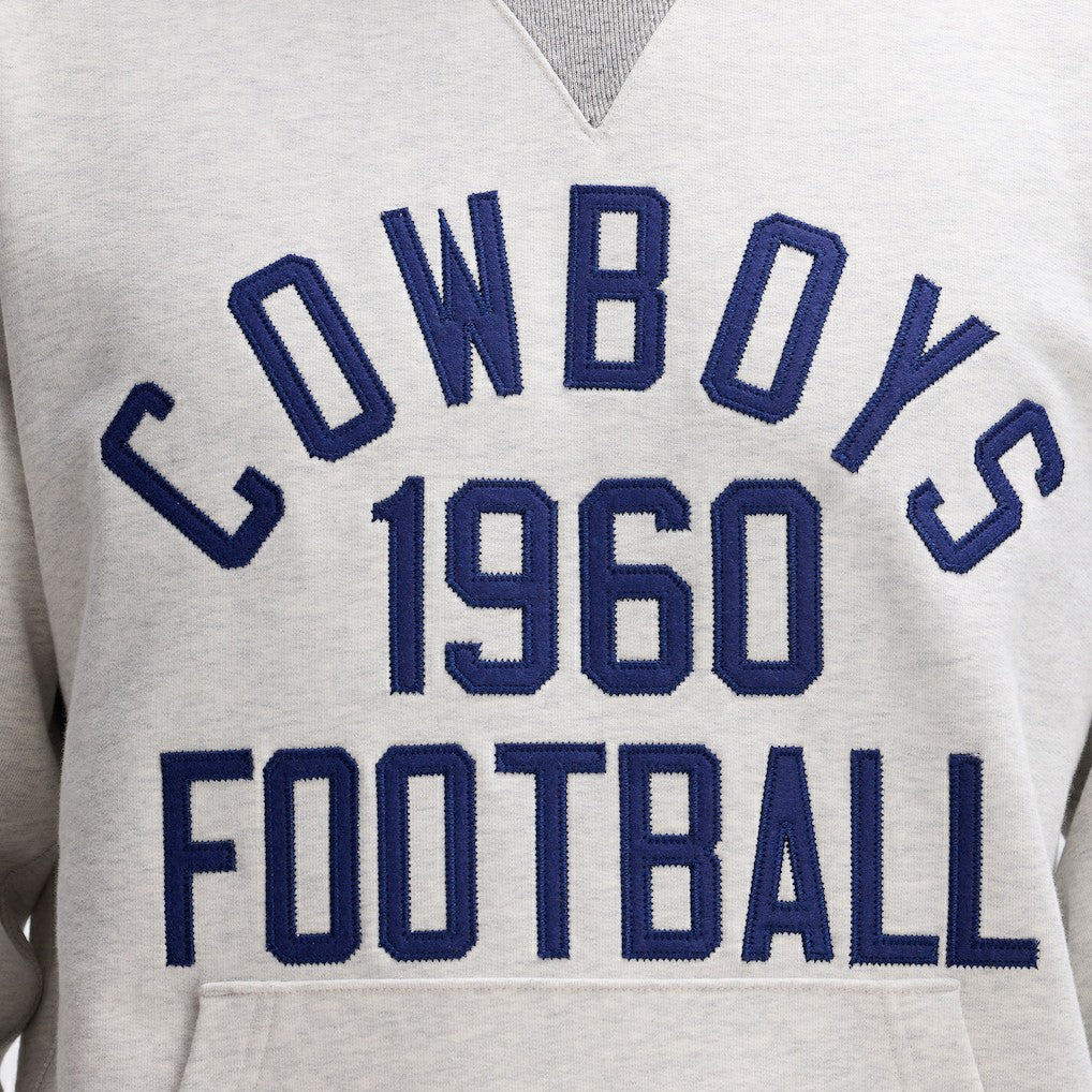 Dallas Cowboys IconicFleece Pocket Sweatshirt - Heather Gray discount