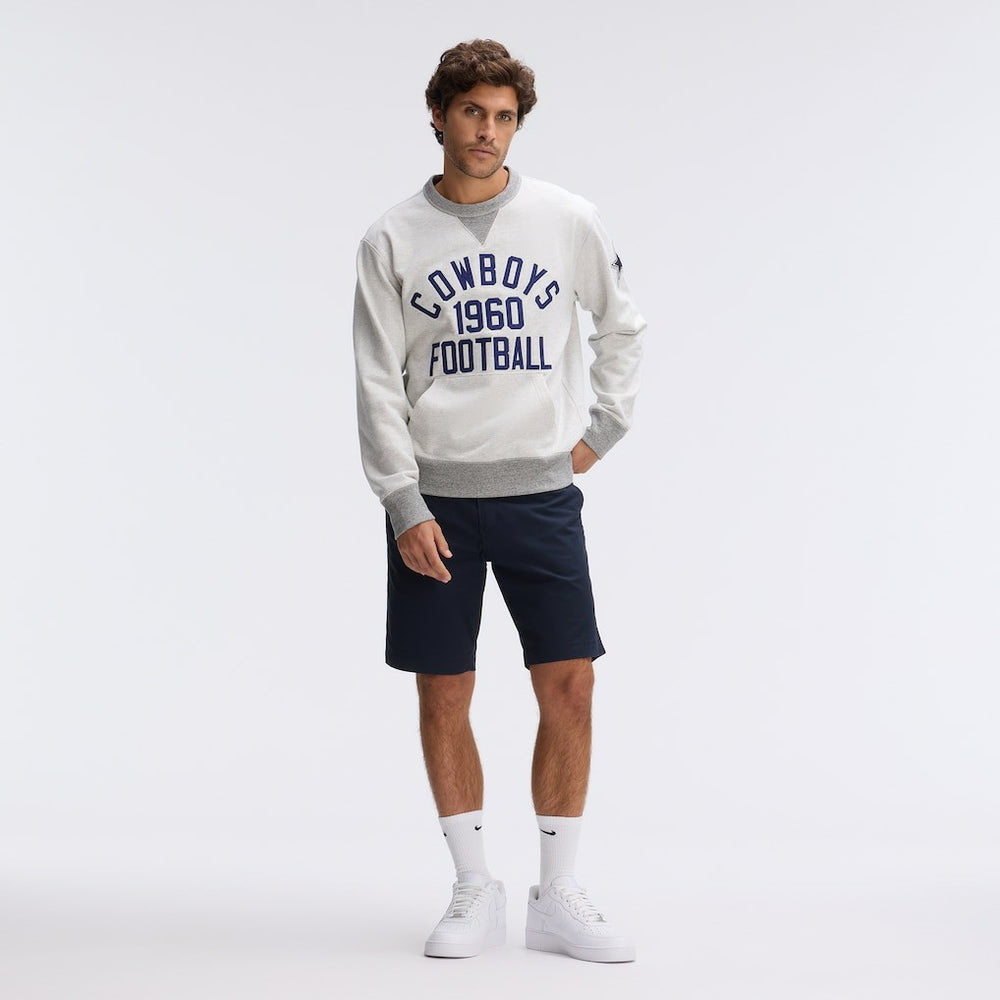 Dallas Cowboys IconicFleece Pocket Sweatshirt - Heather Gray discount