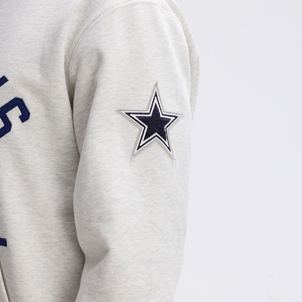 Dallas Cowboys IconicFleece Pocket Sweatshirt - Heather Gray discount