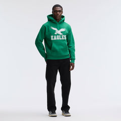 Philadelphia Eagles IconicFleece Flocked Hoodie - Kelly Green cheap