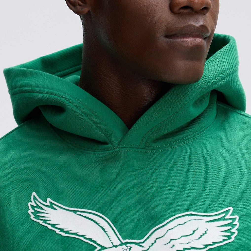 Philadelphia Eagles IconicFleece Flocked Hoodie - Kelly Green cheap