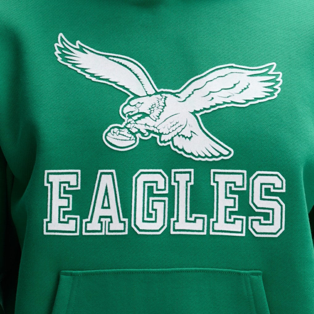Philadelphia Eagles IconicFleece Flocked Hoodie - Kelly Green cheap