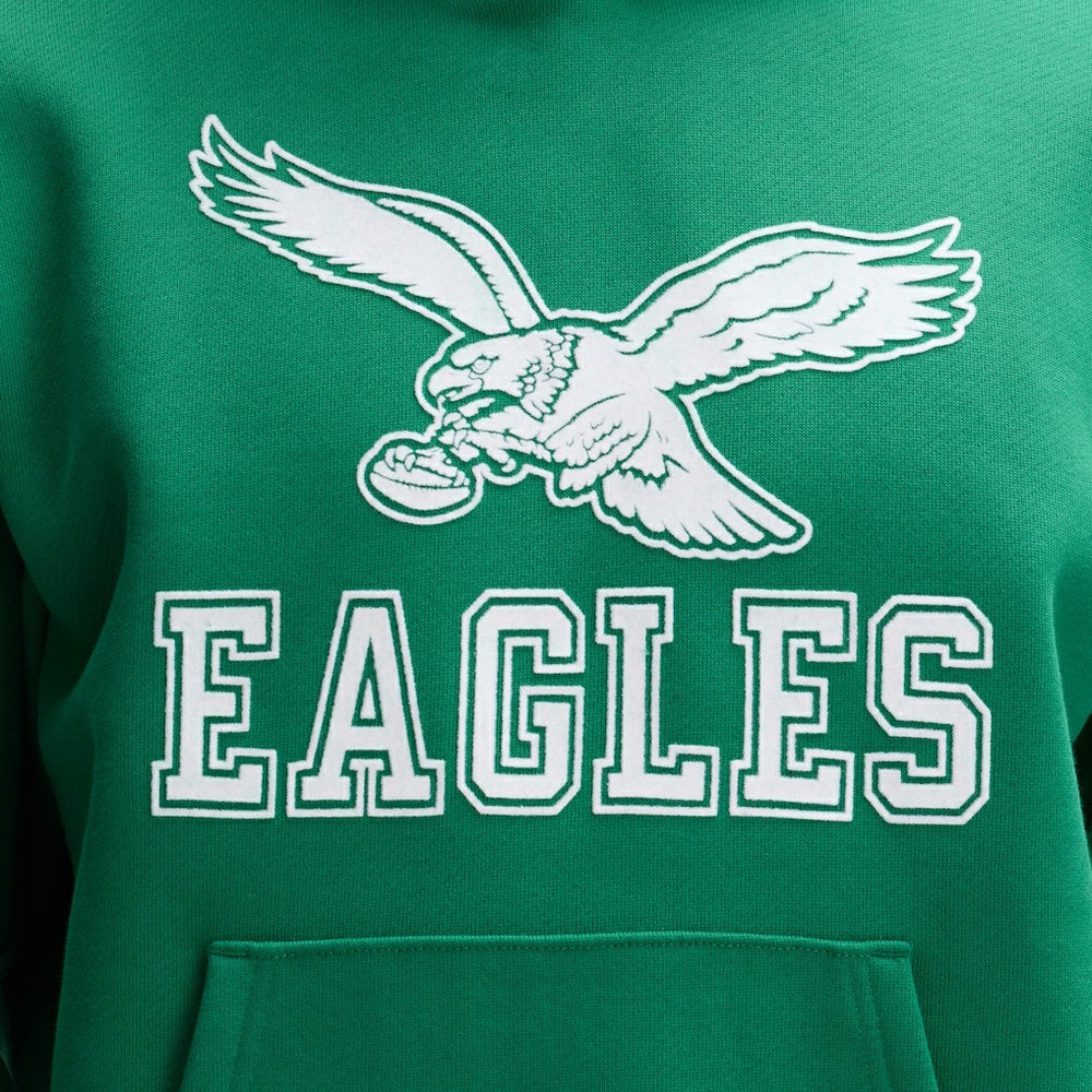 Philadelphia Eagles IconicFleece Flocked Hoodie - Kelly Green cheap