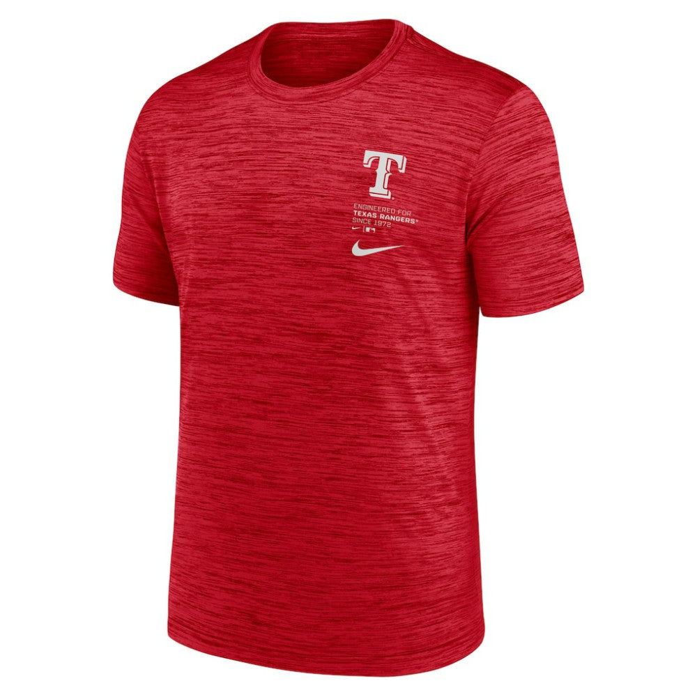 Texas Rangers Velocity Dri-FIT T-Shirt Red