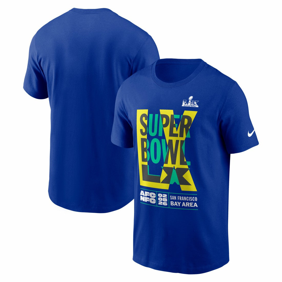 Super Bowl LX Essential T-Shirt - Royal on sale