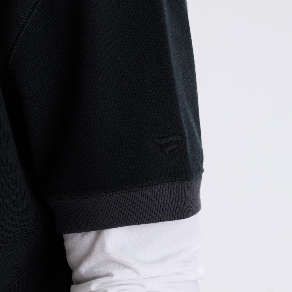 Philadelphia Eagles IconicFleece Short Sleeve Sweatshirt - Black sale