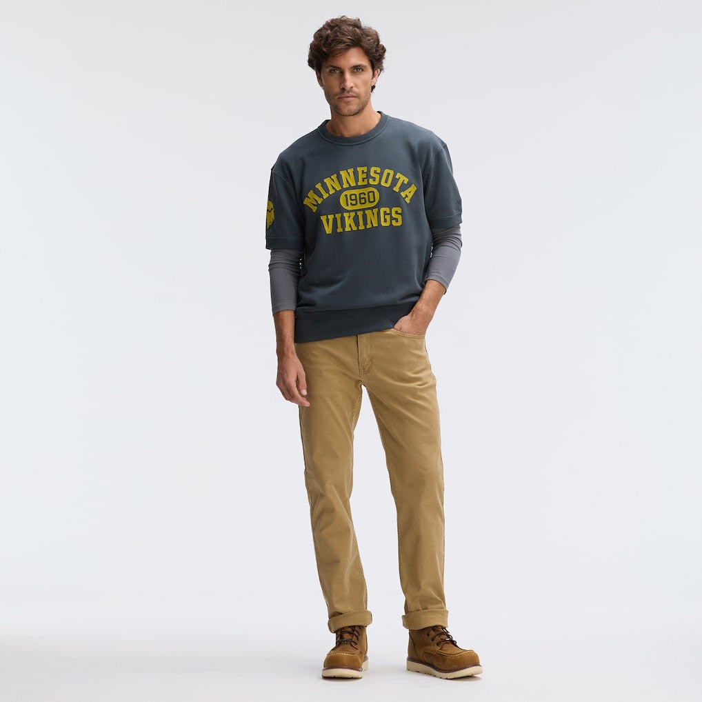 Minnesota Vikings IconicFleece Short Sleeve Sweatshirt - Charcoal online