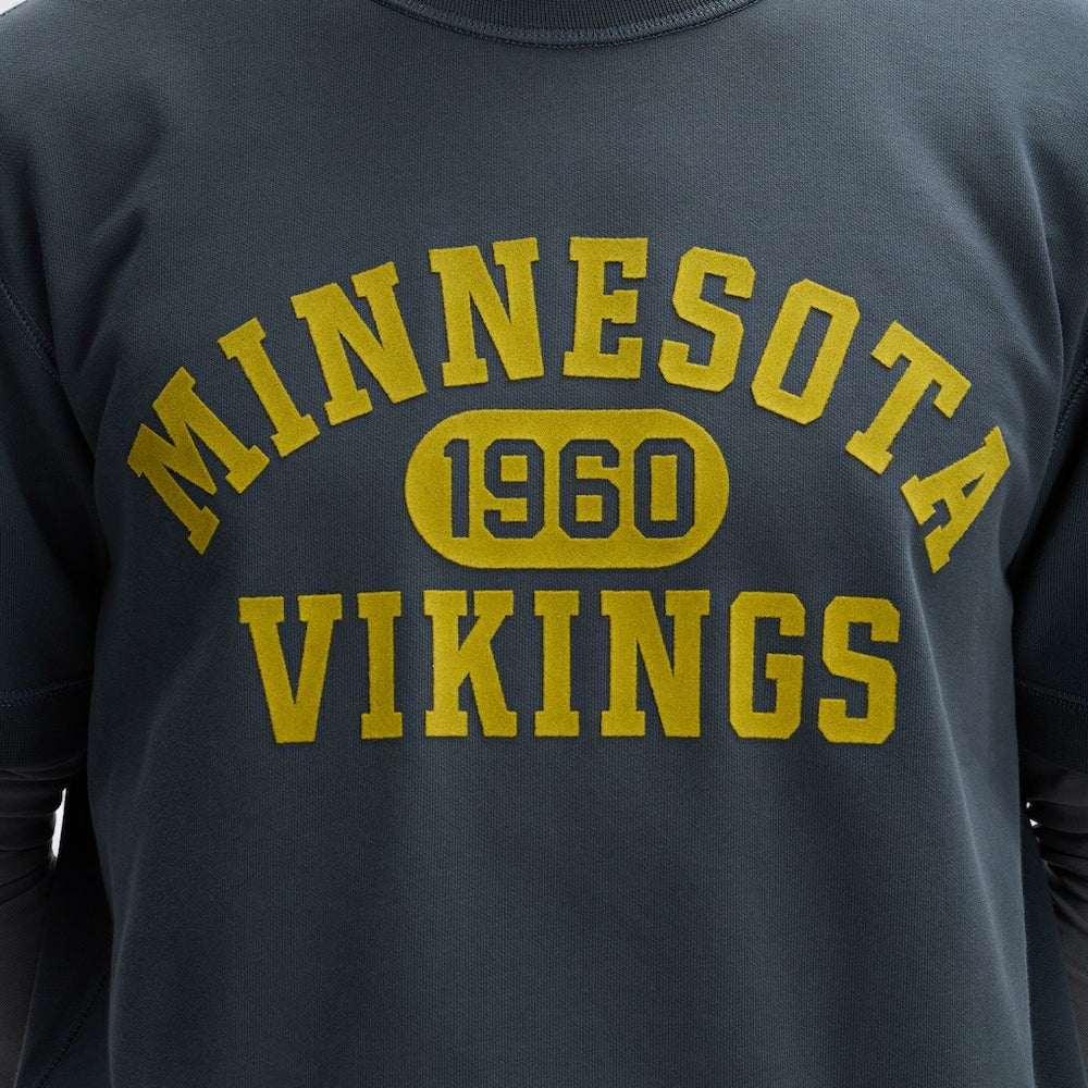 Minnesota Vikings IconicFleece Short Sleeve Sweatshirt - Charcoal online