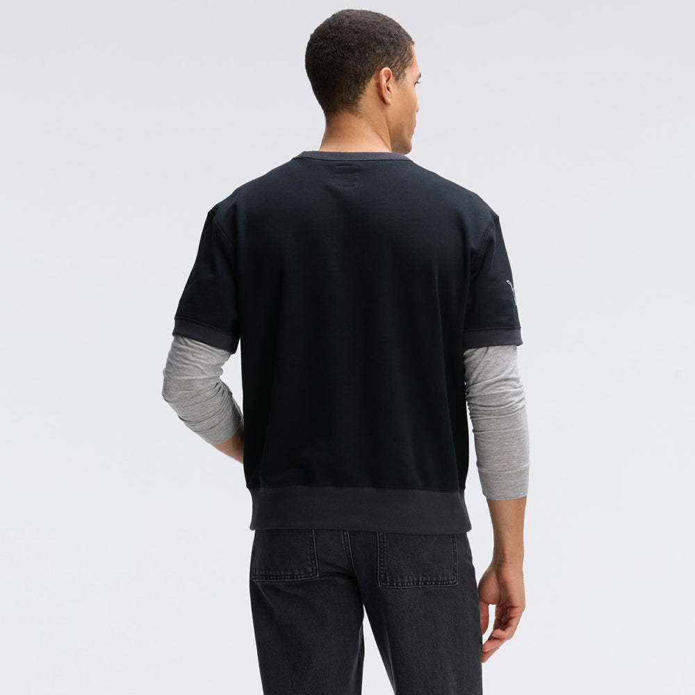 Detroit Lions IconicFleece Short Sleeve Sweatshirt - Black on sale