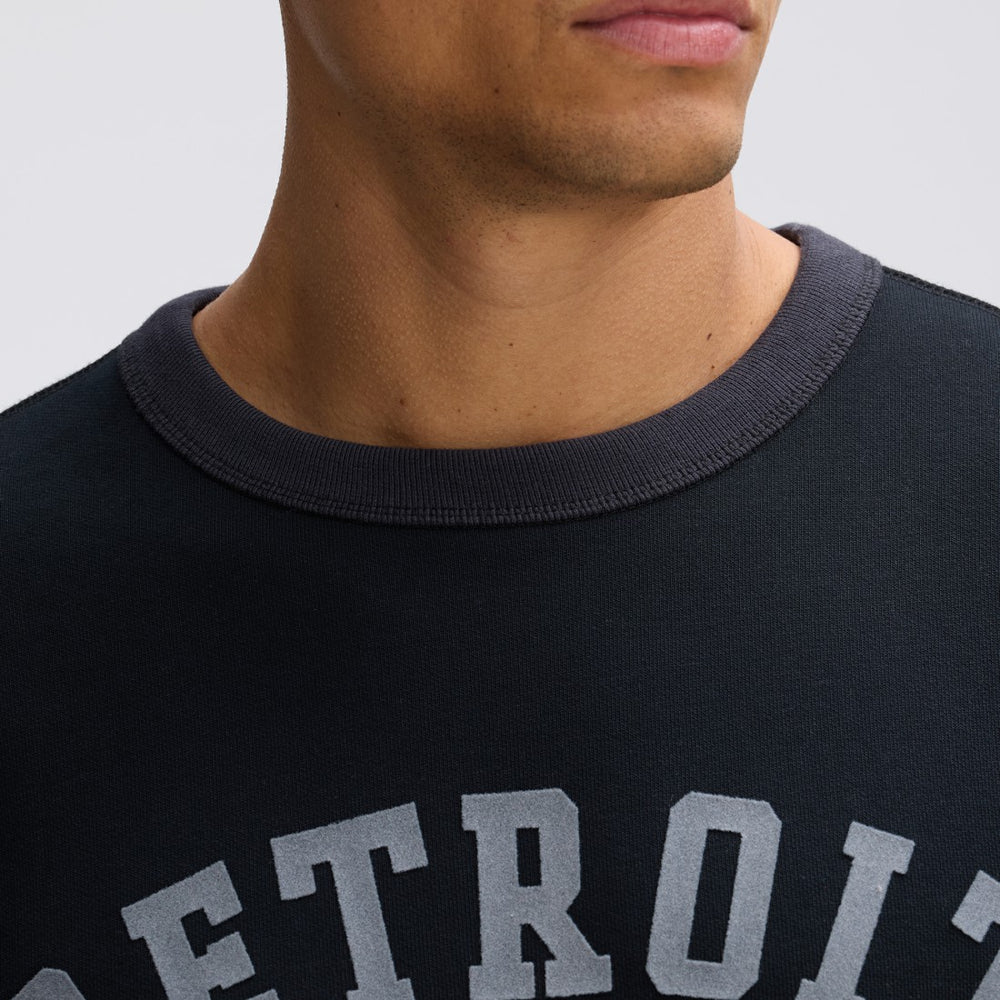 Detroit Lions IconicFleece Short Sleeve Sweatshirt - Black on sale