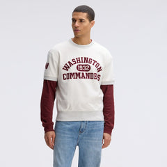 Washington Commanders IconicFleece Short Sleeve Sweatshirt - Oatmeal outlet