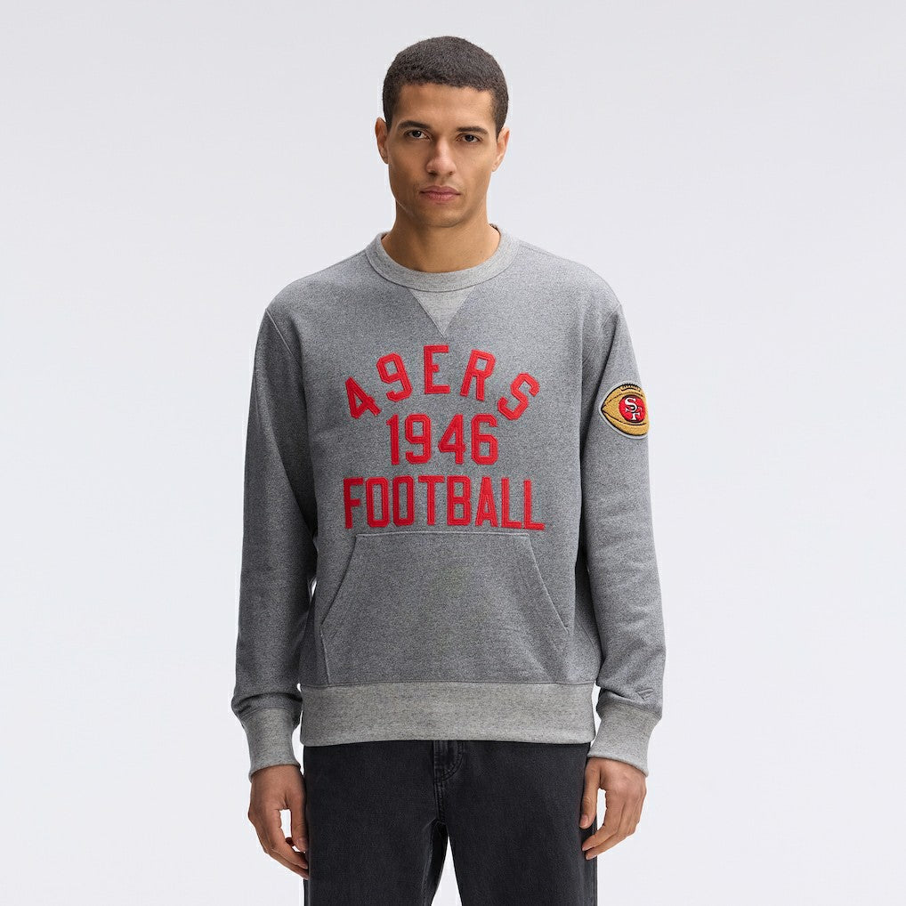 San Francisco 49ers IconicFleece Pocket Sweatshirt - Athletic Heather Gray outlet