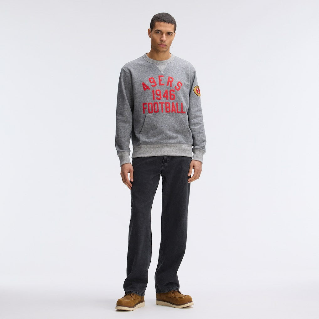 San Francisco 49ers IconicFleece Pocket Sweatshirt - Athletic Heather Gray outlet