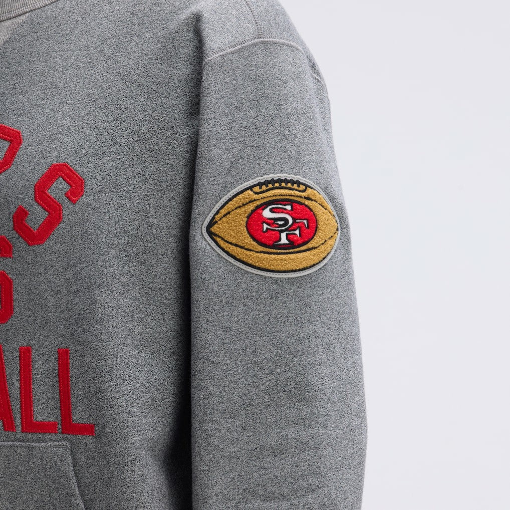 San Francisco 49ers IconicFleece Pocket Sweatshirt - Athletic Heather Gray outlet