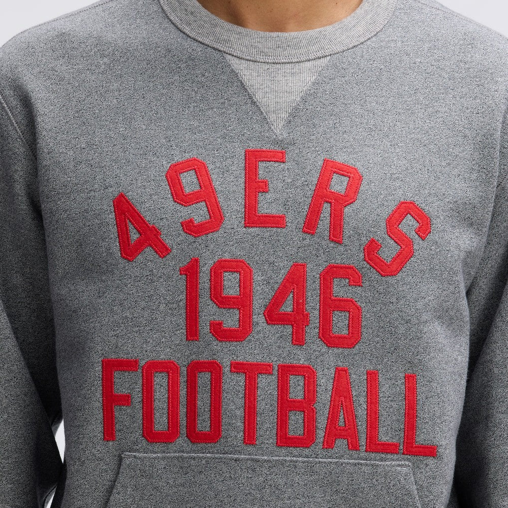 San Francisco 49ers IconicFleece Pocket Sweatshirt - Athletic Heather Gray outlet