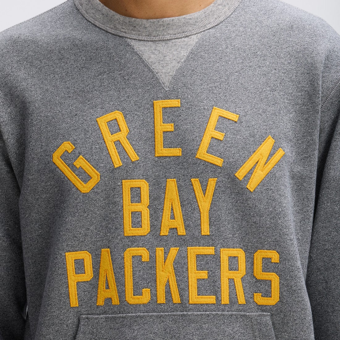 Green Bay Packers IconicFleece Pocket Sweatshirt - Athletic Heather Gray for sale