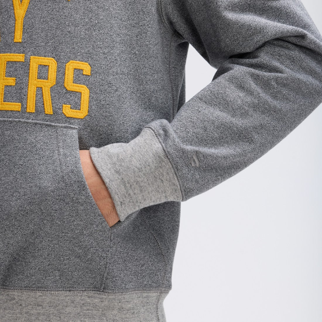 Green Bay Packers IconicFleece Pocket Sweatshirt - Athletic Heather Gray for sale