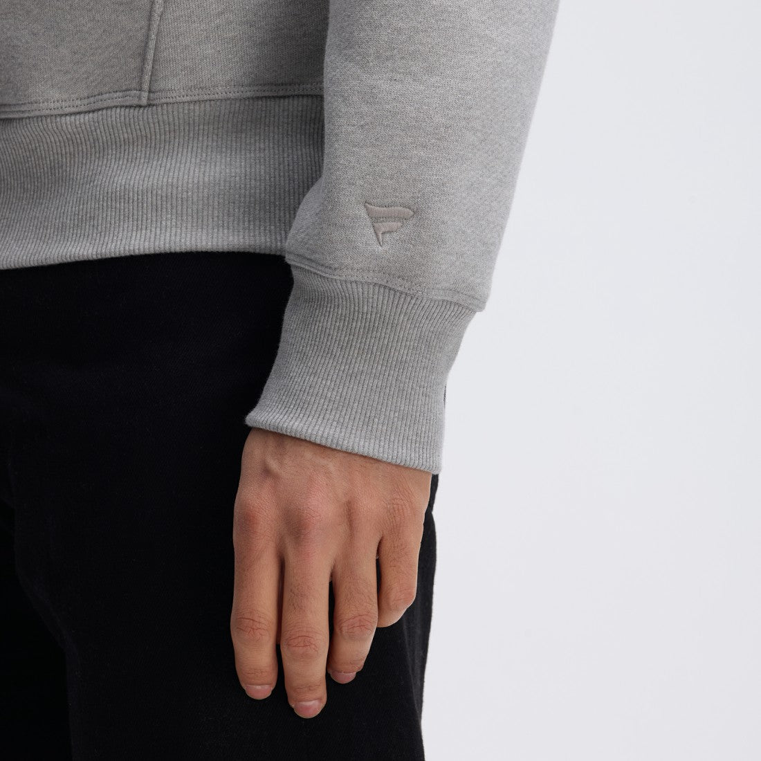 Las Vegas Raiders IconicFleece Flocked Hoodie - Heather Gray online