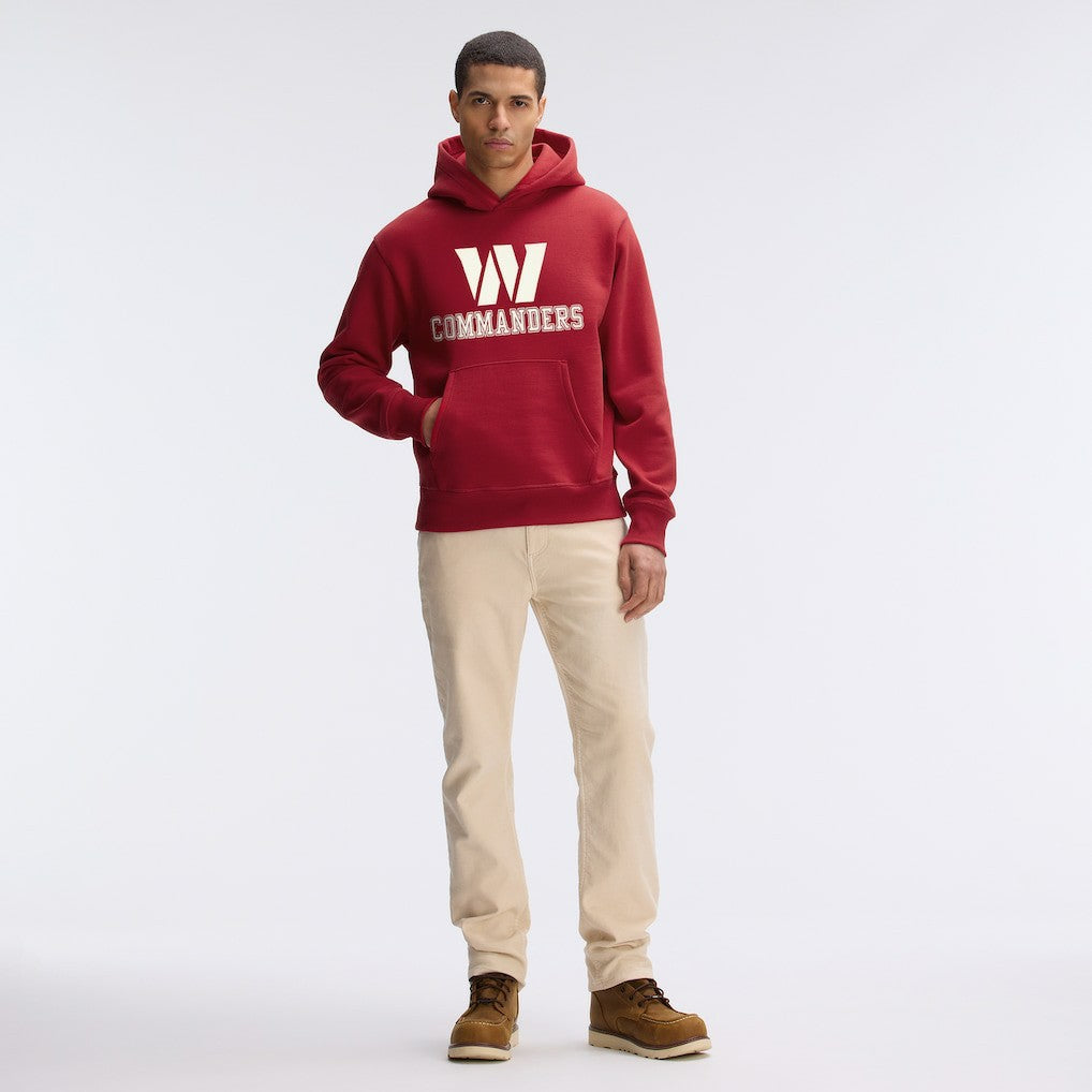 Washington Commanders IconicFleece Flocked Hoodie - Burgundy on sale