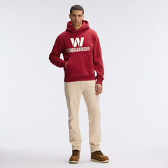 Washington Commanders IconicFleece Flocked Hoodie - Burgundy on sale