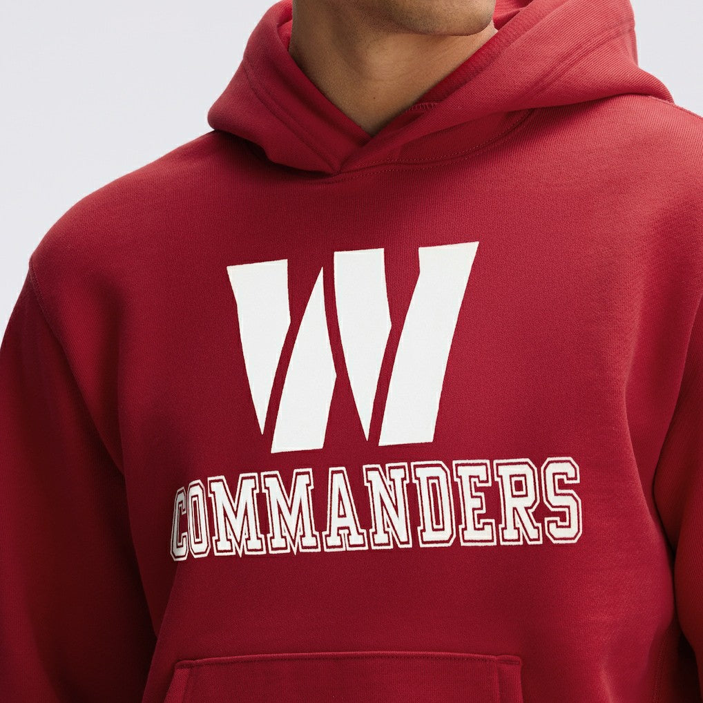 Washington Commanders IconicFleece Flocked Hoodie - Burgundy on sale