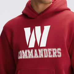 Washington Commanders IconicFleece Flocked Hoodie - Burgundy on sale