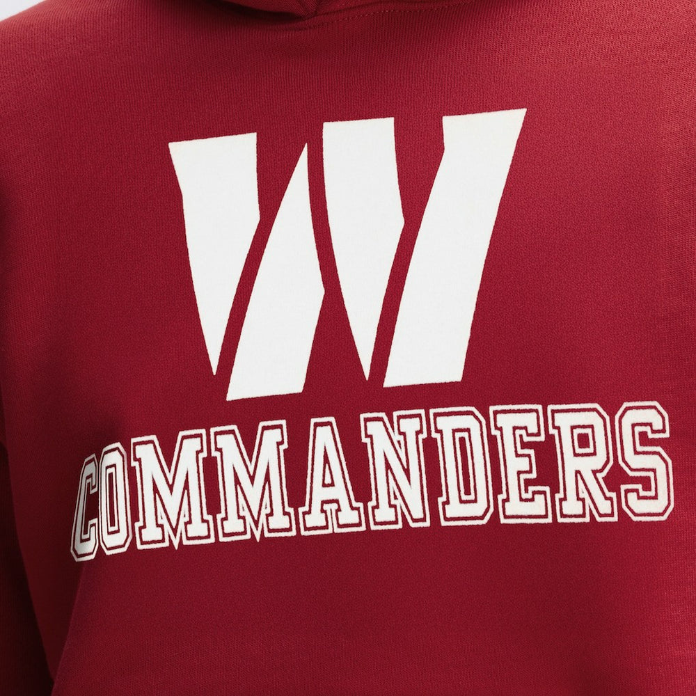 Washington Commanders IconicFleece Flocked Hoodie - Burgundy on sale