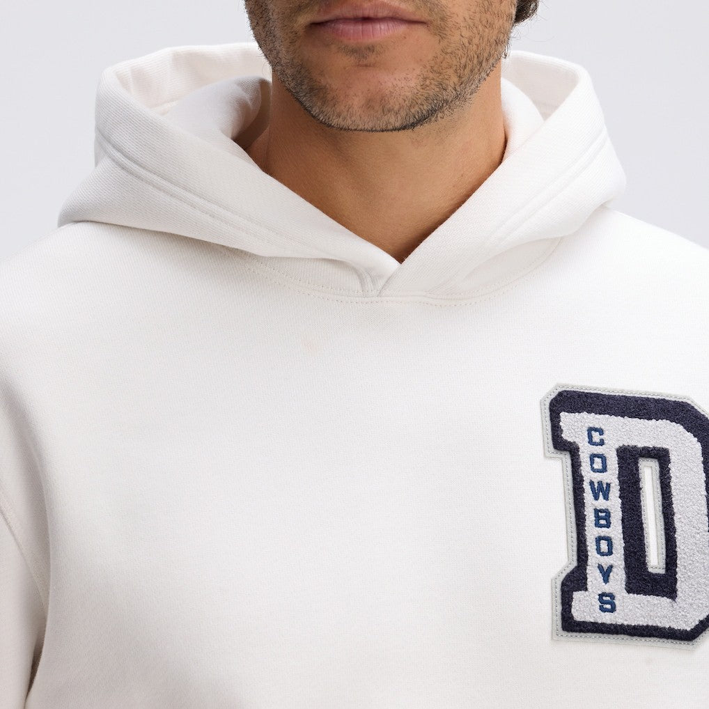 Dallas Cowboys IconicFleece Letterman Hoodie - Oatmeal online