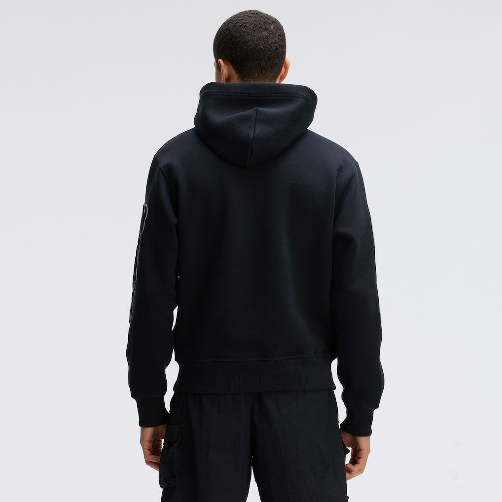 Las Vegas Raiders IconicFleece Letterman Hoodie - Black on sale
