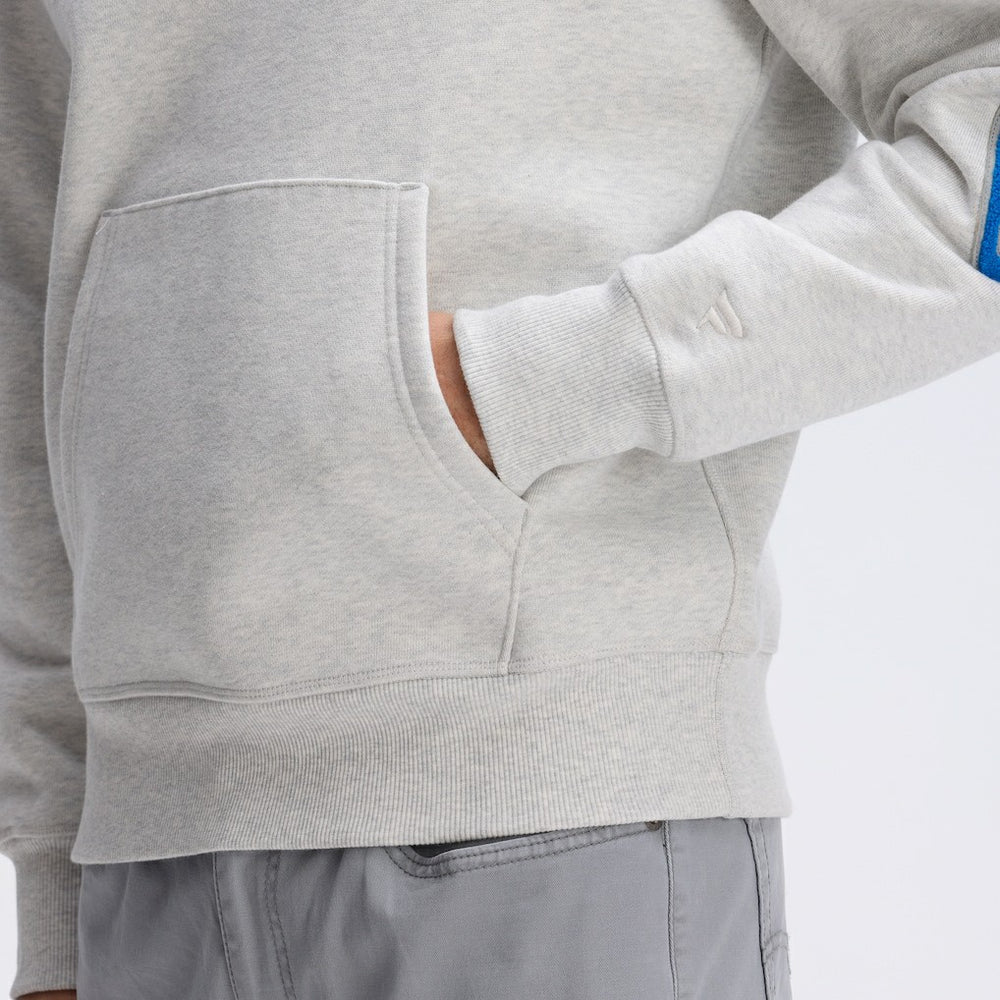Detroit Lions IconicFleece Letterman Hoodie - Heather Gray sale